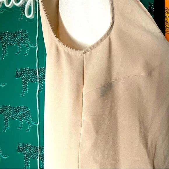NWOT Nine West Blush Pink Loose Fitting V-Neck Blouse Tank Size S - Picture 3 of 7